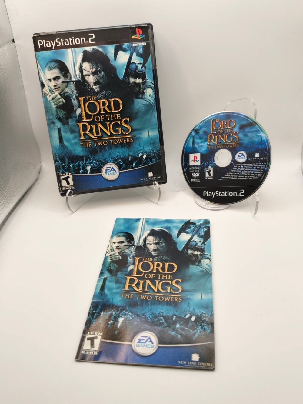 LOTR The Two Towers PS2 CIB Complete EA Games Tested